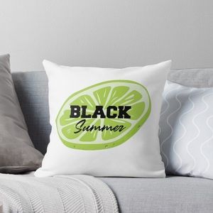 Black Summer Lime Pillow